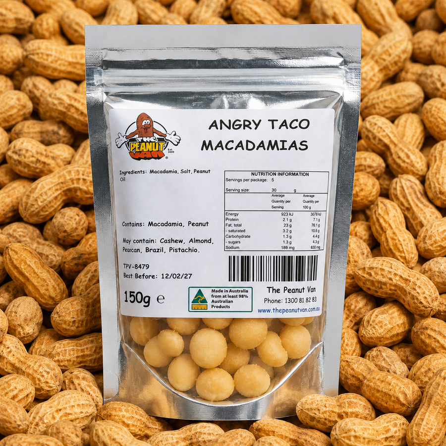 Macadamia - Angry Taco by The Peanut Van