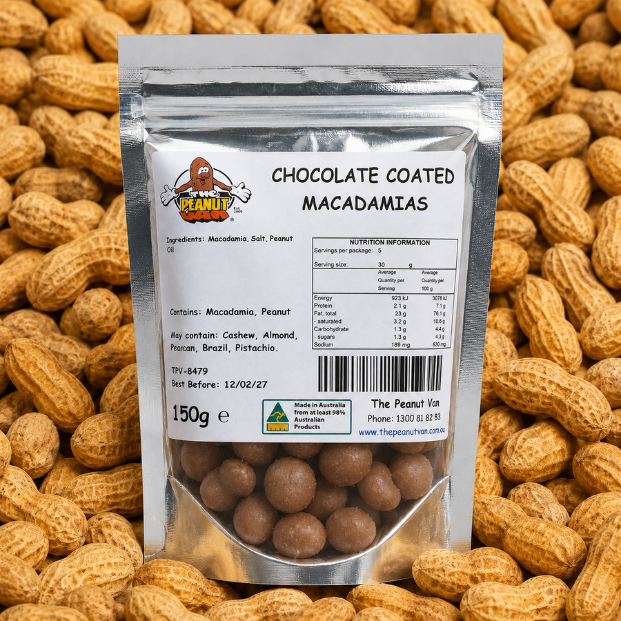 Macadamia - Chocolate Coated by The Peanut Van