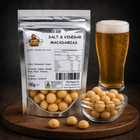 Macadamia - Salt & Vinegar by The Peanut Van - pack and serving